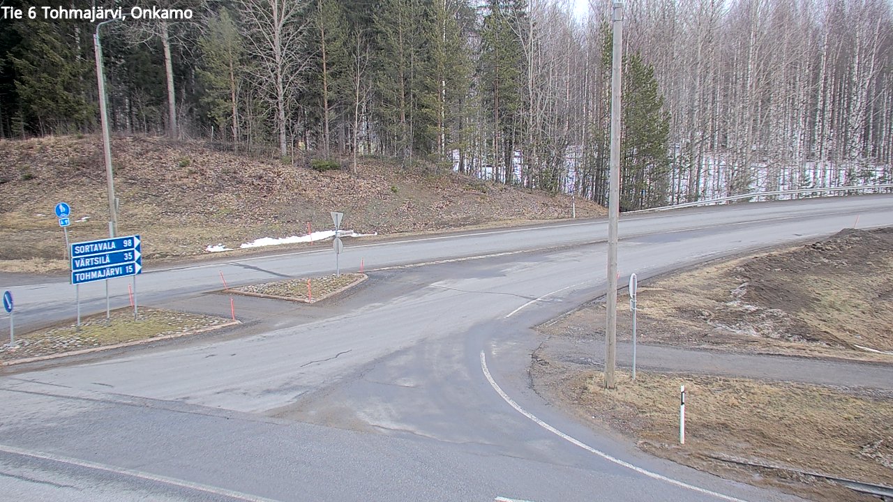 Weather Camera Image Väg 6 Tohmajärvi, Onkamo, Tohmajärvi, Pohjois-Karjala