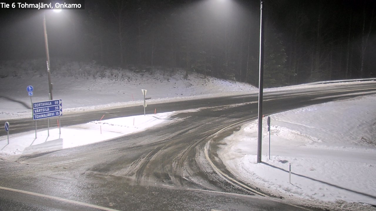 Weather Camera Image Väg 6 Tohmajärvi, Onkamo, Tohmajärvi, Pohjois-Karjala