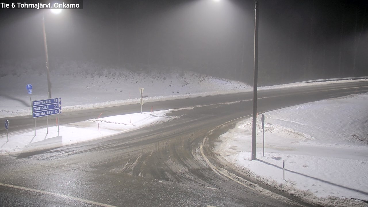 Weather Camera Image Väg 6 Tohmajärvi, Onkamo, Tohmajärvi, Pohjois-Karjala