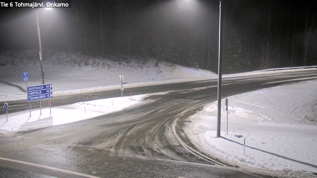 Weather Camera Image Väg 6 Tohmajärvi, Onkamo, Tohmajärvi, Pohjois-Karjala