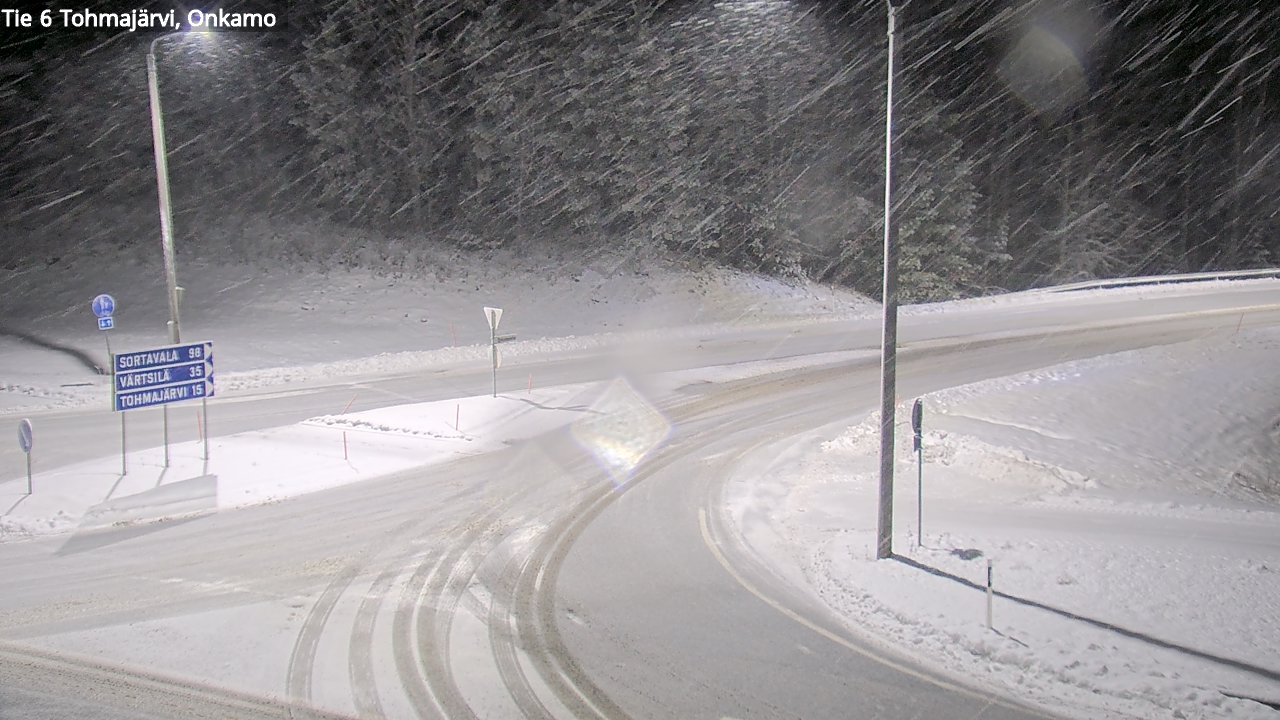 Weather Camera Image Väg 6 Tohmajärvi, Onkamo, Tohmajärvi, Pohjois-Karjala