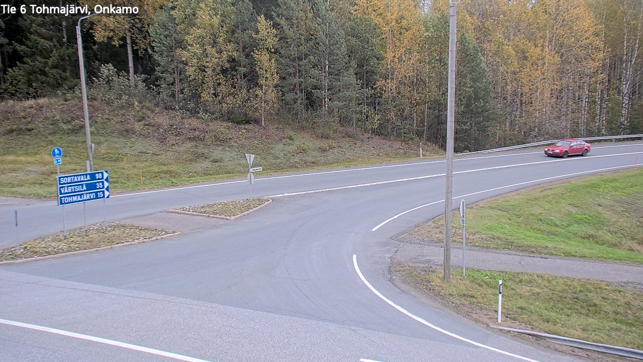 Weather Camera Image Väg 6 Tohmajärvi, Onkamo, Tohmajärvi, Pohjois-Karjala