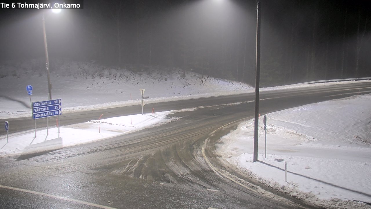 Weather Camera Image Väg 6 Tohmajärvi, Onkamo, Tohmajärvi, Pohjois-Karjala