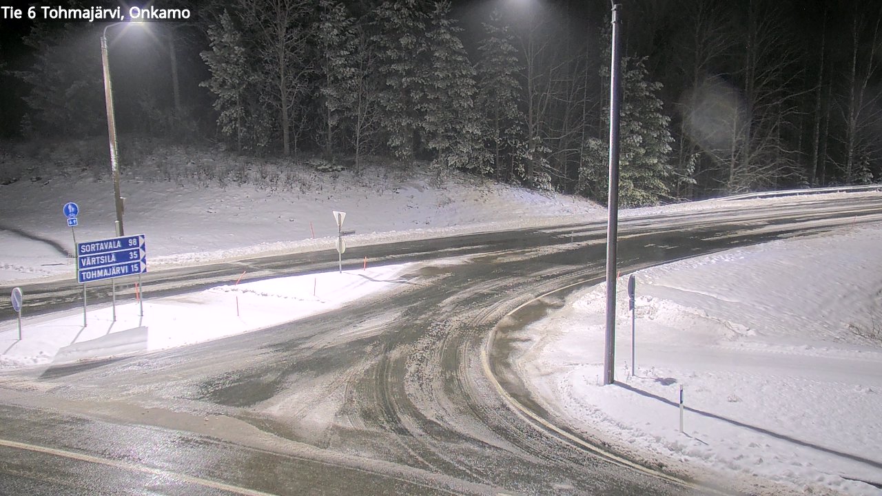 Weather Camera Image Väg 6 Tohmajärvi, Onkamo, Tohmajärvi, Pohjois-Karjala