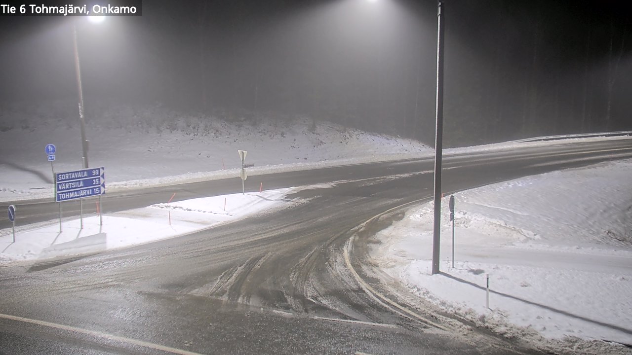 Weather Camera Image Väg 6 Tohmajärvi, Onkamo, Tohmajärvi, Pohjois-Karjala