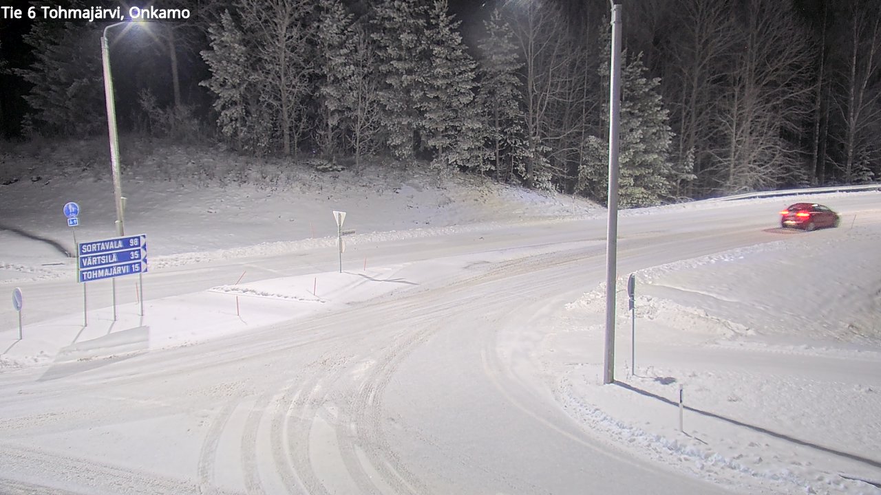 Weather Camera Image Väg 6 Tohmajärvi, Onkamo, Tohmajärvi, Pohjois-Karjala
