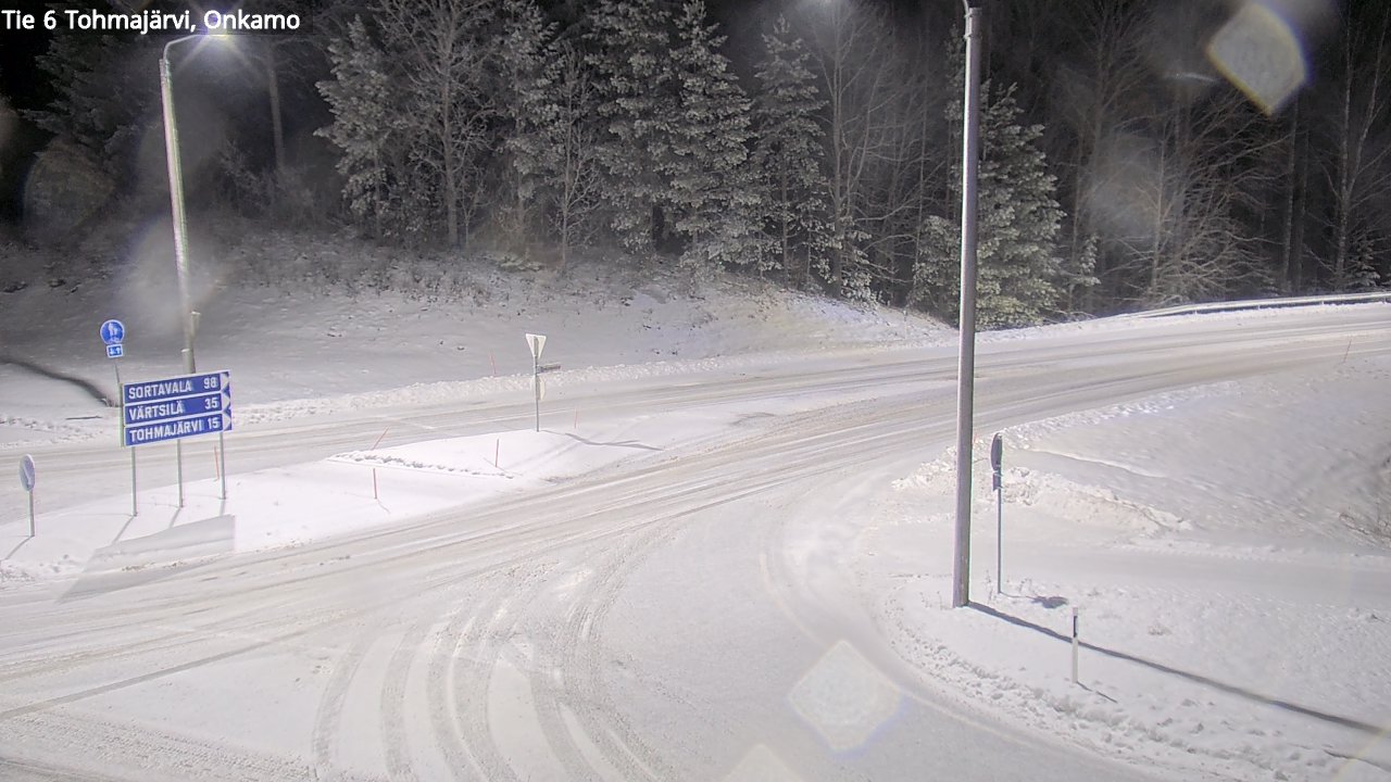 Weather Camera Image Väg 6 Tohmajärvi, Onkamo, Tohmajärvi, Pohjois-Karjala