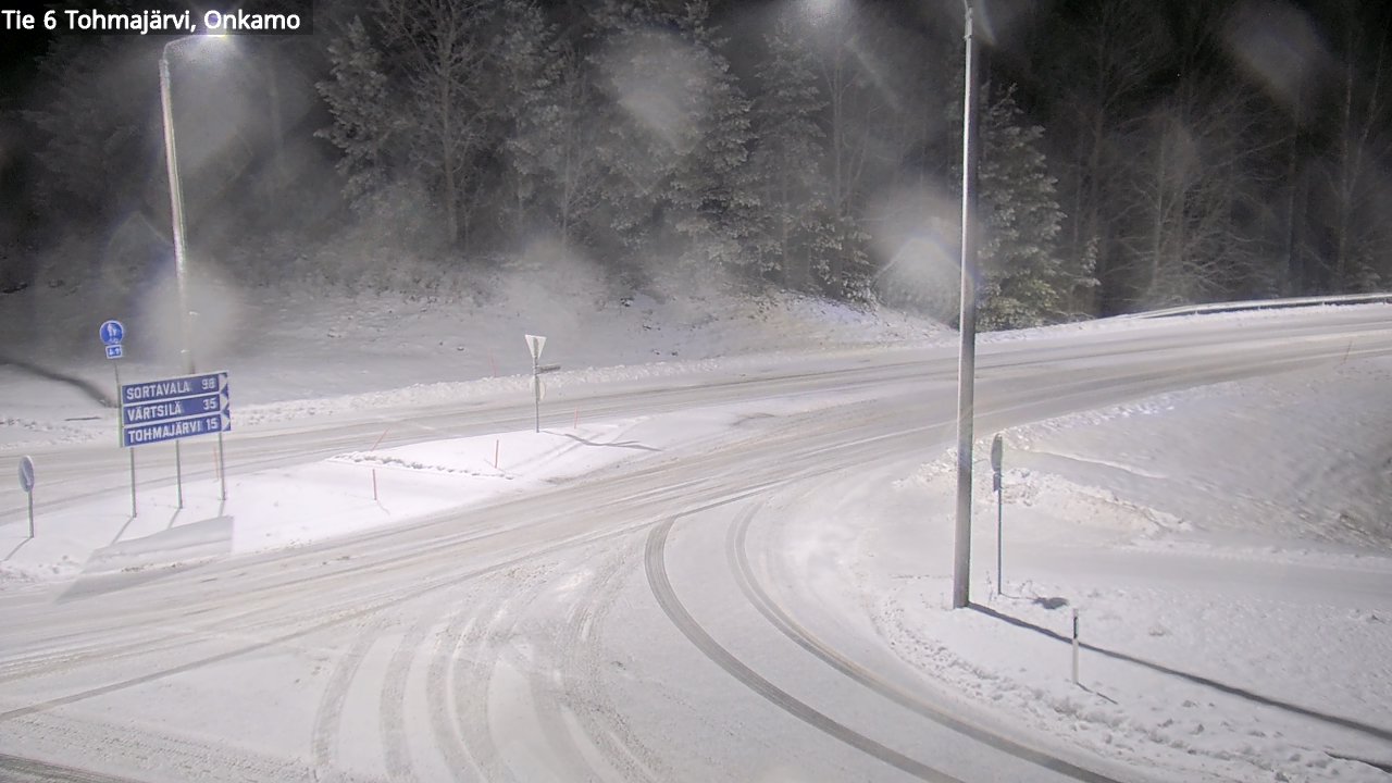 Weather Camera Image Väg 6 Tohmajärvi, Onkamo, Tohmajärvi, Pohjois-Karjala