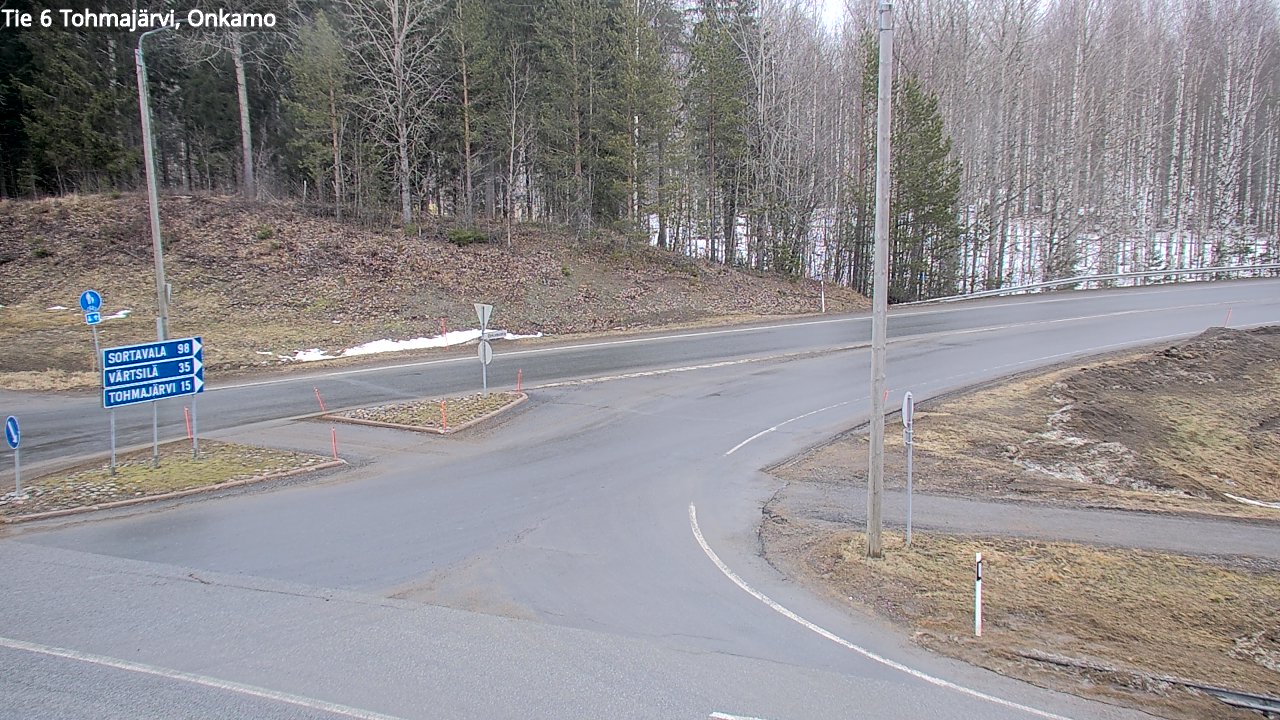 Weather Camera Image Road 6 Tohmajärvi, Onkamo, Tohmajärvi, Pohjois-Karjala