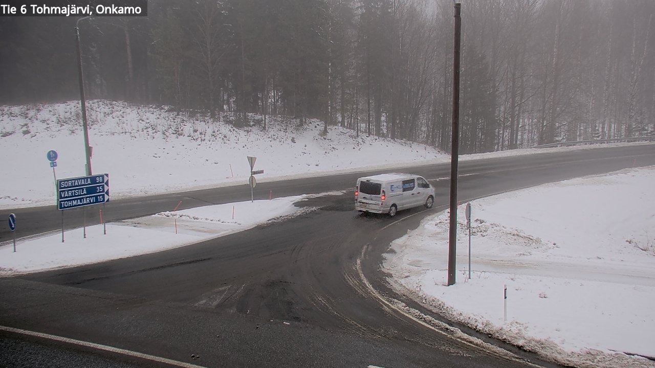 Weather Camera Image Väg 6 Tohmajärvi, Onkamo, Tohmajärvi, Pohjois-Karjala