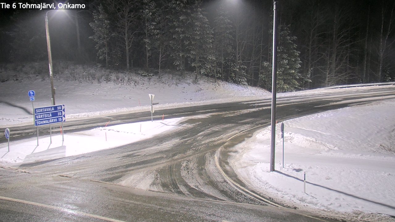 Weather Camera Image Väg 6 Tohmajärvi, Onkamo, Tohmajärvi, Pohjois-Karjala