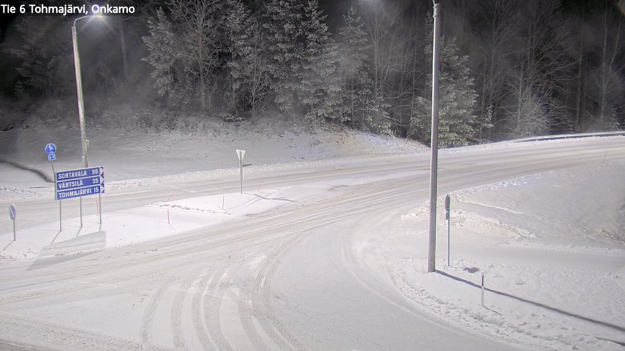 Weather Camera Image Väg 6 Tohmajärvi, Onkamo, Tohmajärvi, Pohjois-Karjala