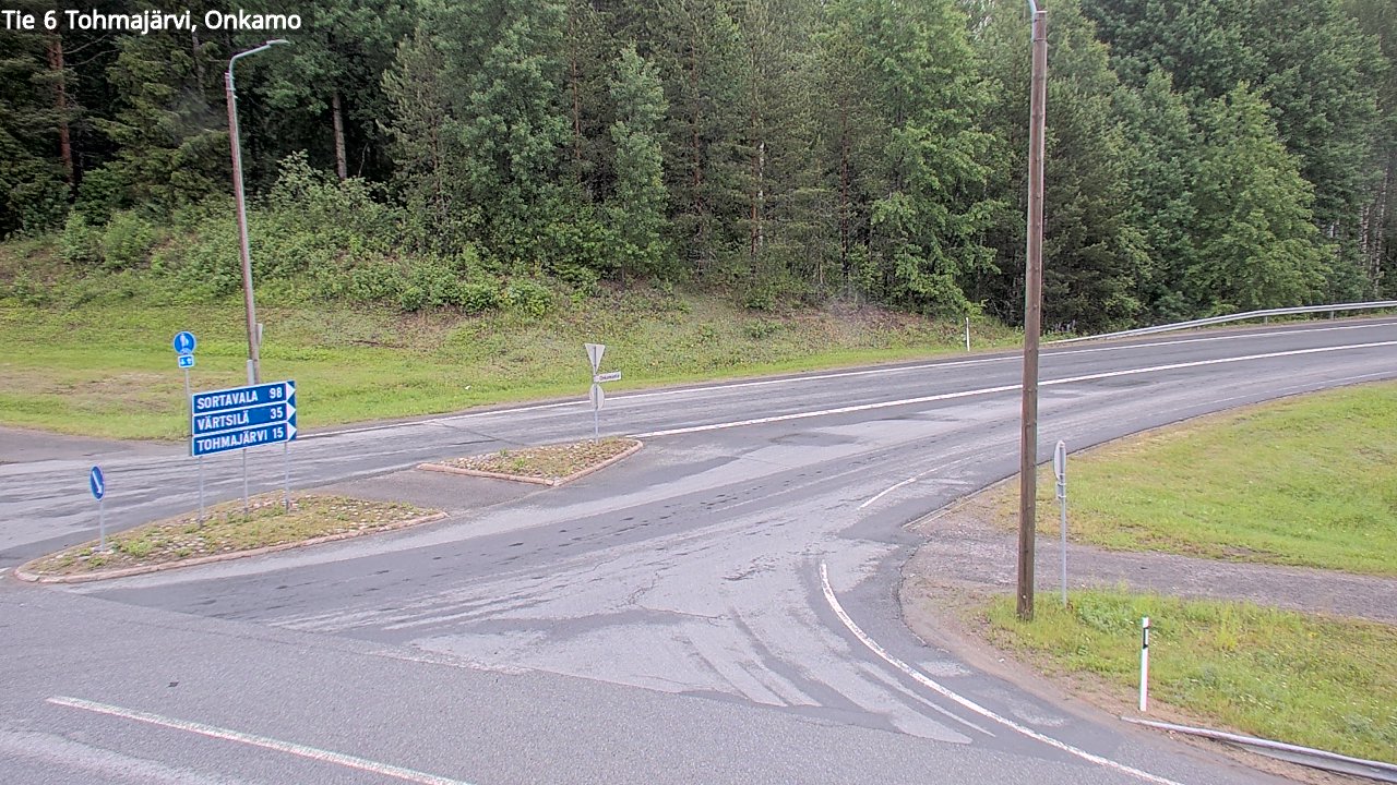 Weather Camera Image Väg 6 Tohmajärvi, Onkamo, Tohmajärvi, Pohjois-Karjala