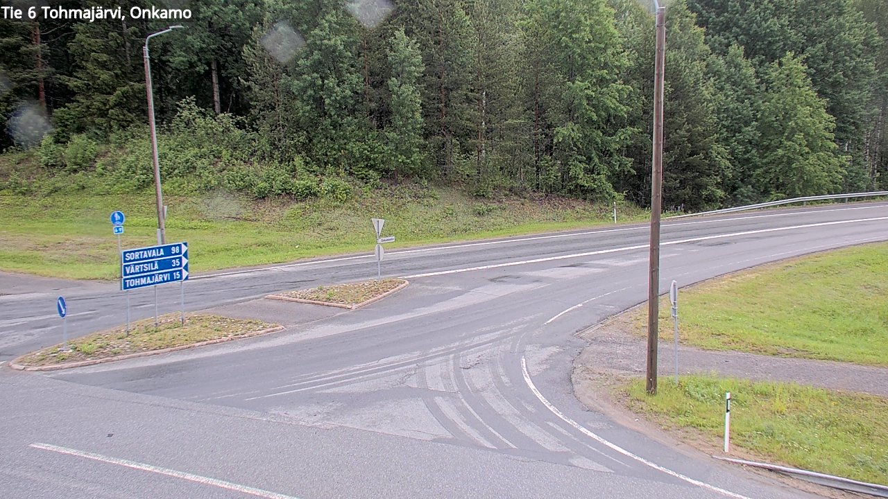 Weather Camera Image Väg 6 Tohmajärvi, Onkamo, Tohmajärvi, Pohjois-Karjala