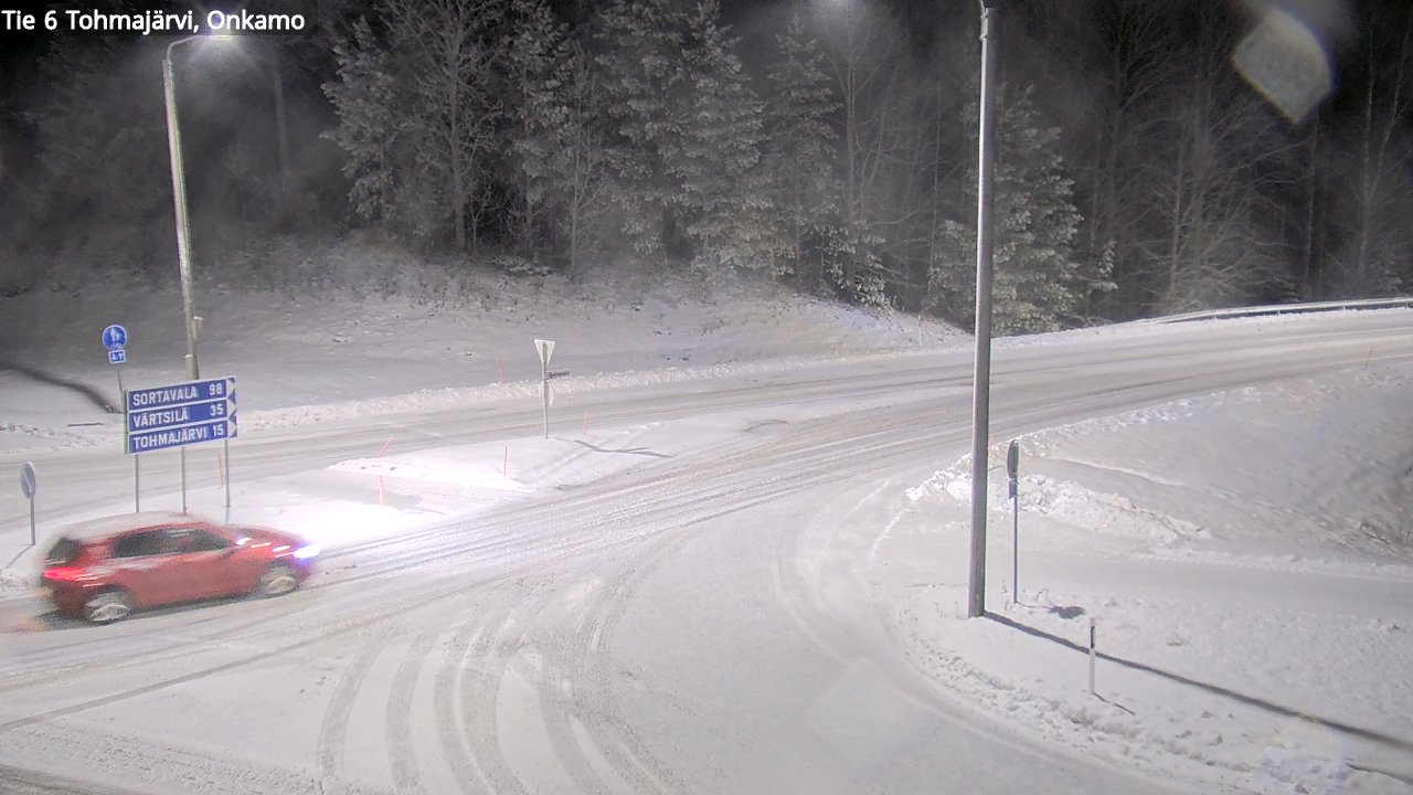 Weather Camera Image Väg 6 Tohmajärvi, Onkamo, Tohmajärvi, Pohjois-Karjala