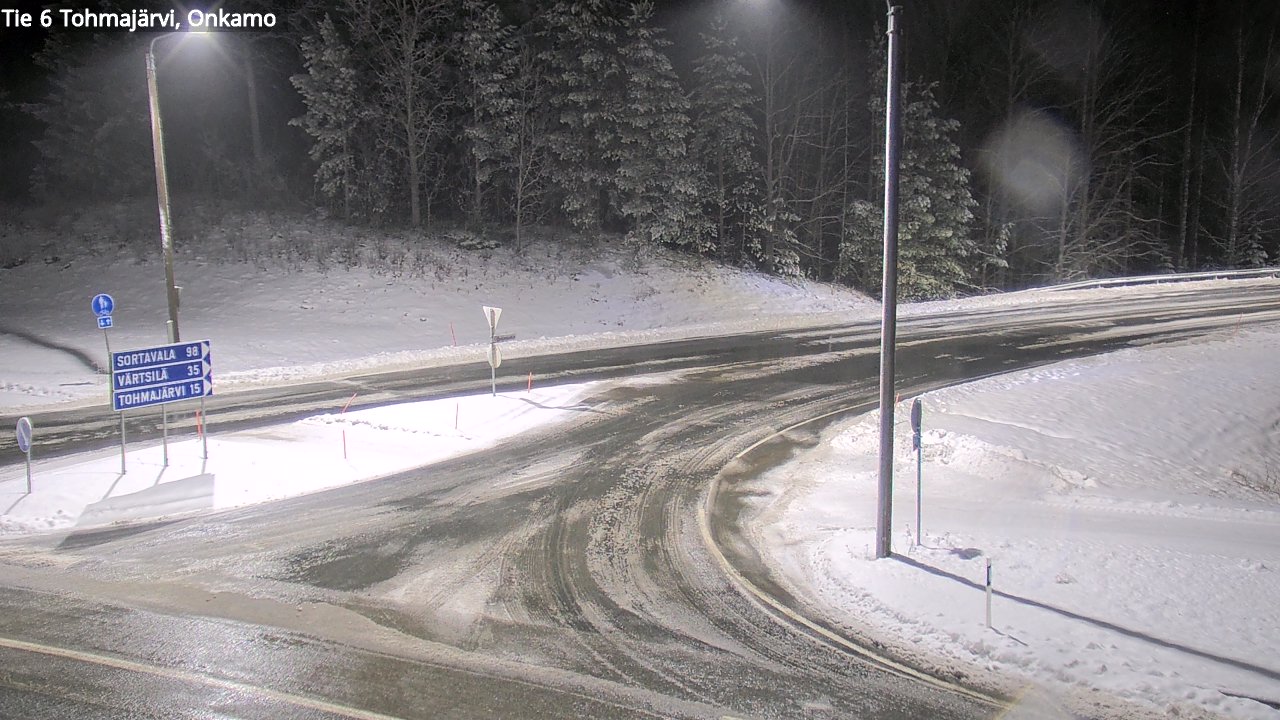Weather Camera Image Väg 6 Tohmajärvi, Onkamo, Tohmajärvi, Pohjois-Karjala
