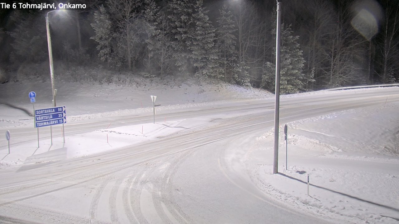 Weather Camera Image Väg 6 Tohmajärvi, Onkamo, Tohmajärvi, Pohjois-Karjala