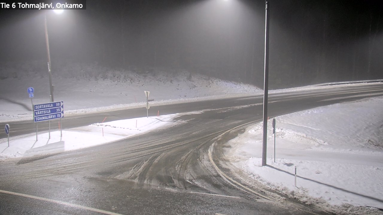 Weather Camera Image Väg 6 Tohmajärvi, Onkamo, Tohmajärvi, Pohjois-Karjala