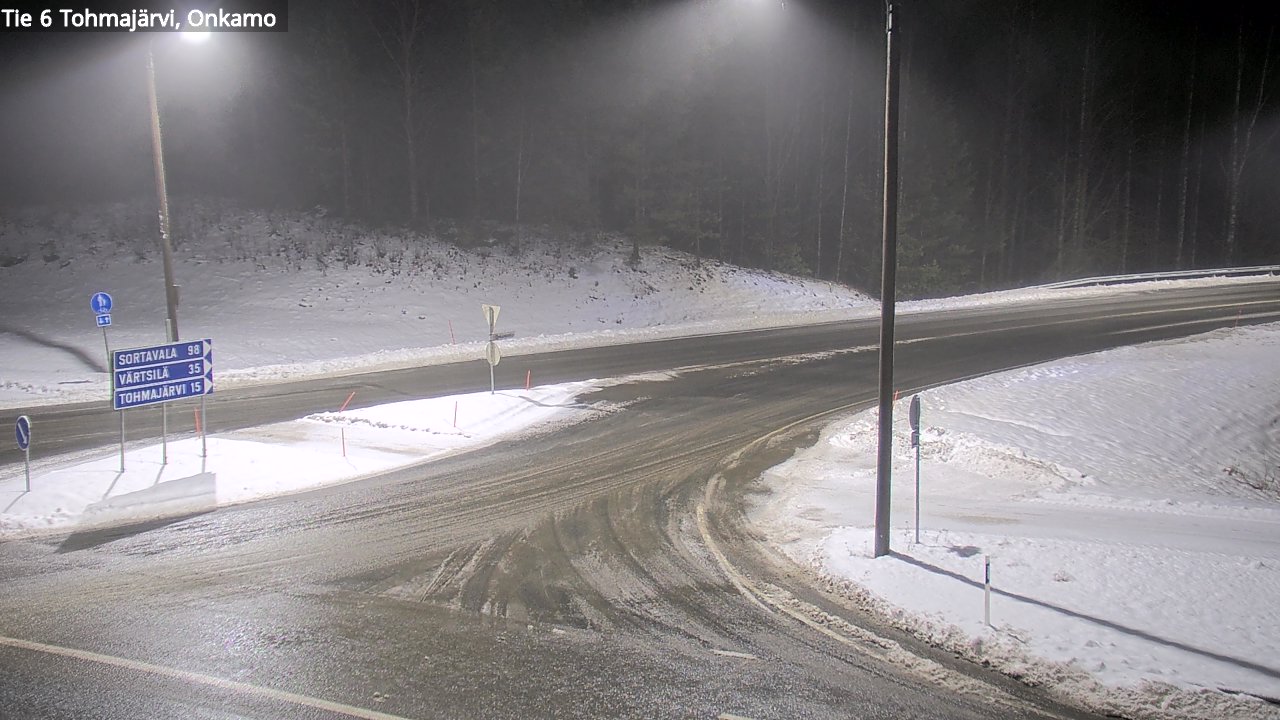 Weather Camera Image Väg 6 Tohmajärvi, Onkamo, Tohmajärvi, Pohjois-Karjala