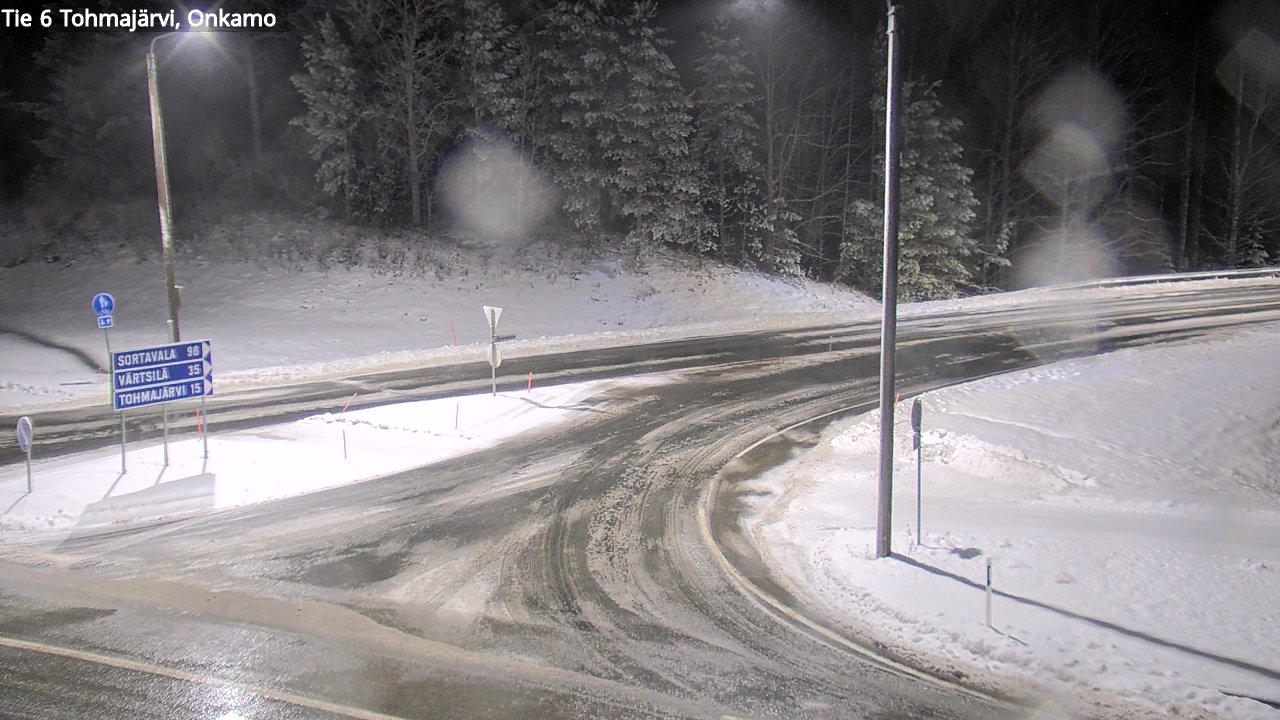 Weather Camera Image Väg 6 Tohmajärvi, Onkamo, Tohmajärvi, Pohjois-Karjala