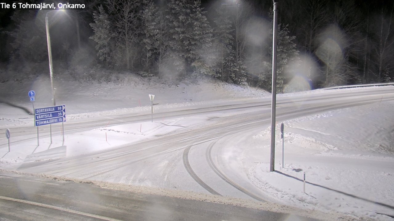 Weather Camera Image Väg 6 Tohmajärvi, Onkamo, Tohmajärvi, Pohjois-Karjala