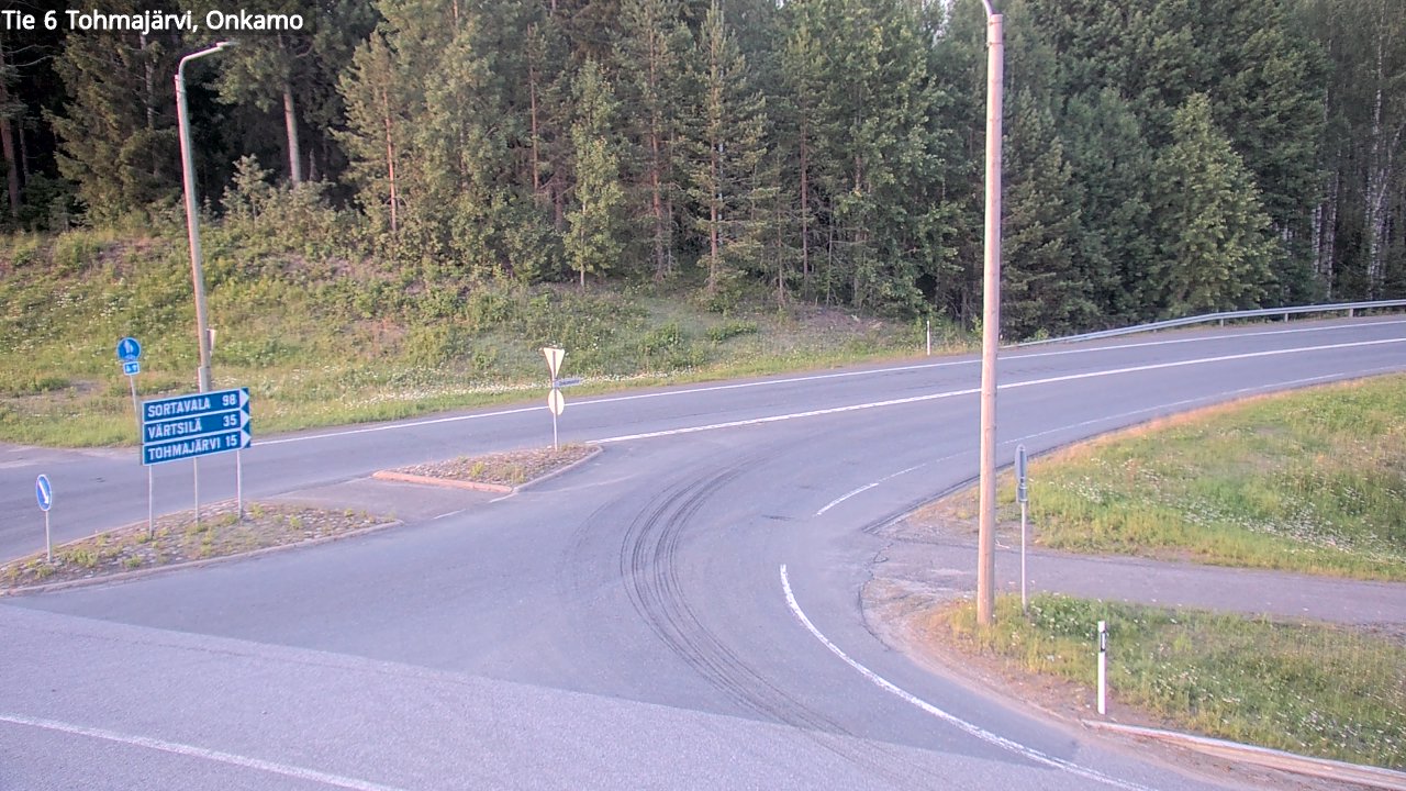 Weather Camera Image Väg 6 Tohmajärvi, Onkamo, Tohmajärvi, Pohjois-Karjala