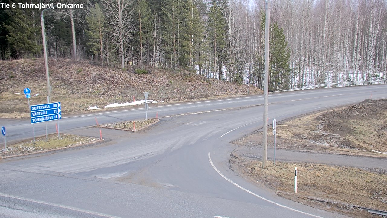 Weather Camera Image Väg 6 Tohmajärvi, Onkamo, Tohmajärvi, Pohjois-Karjala