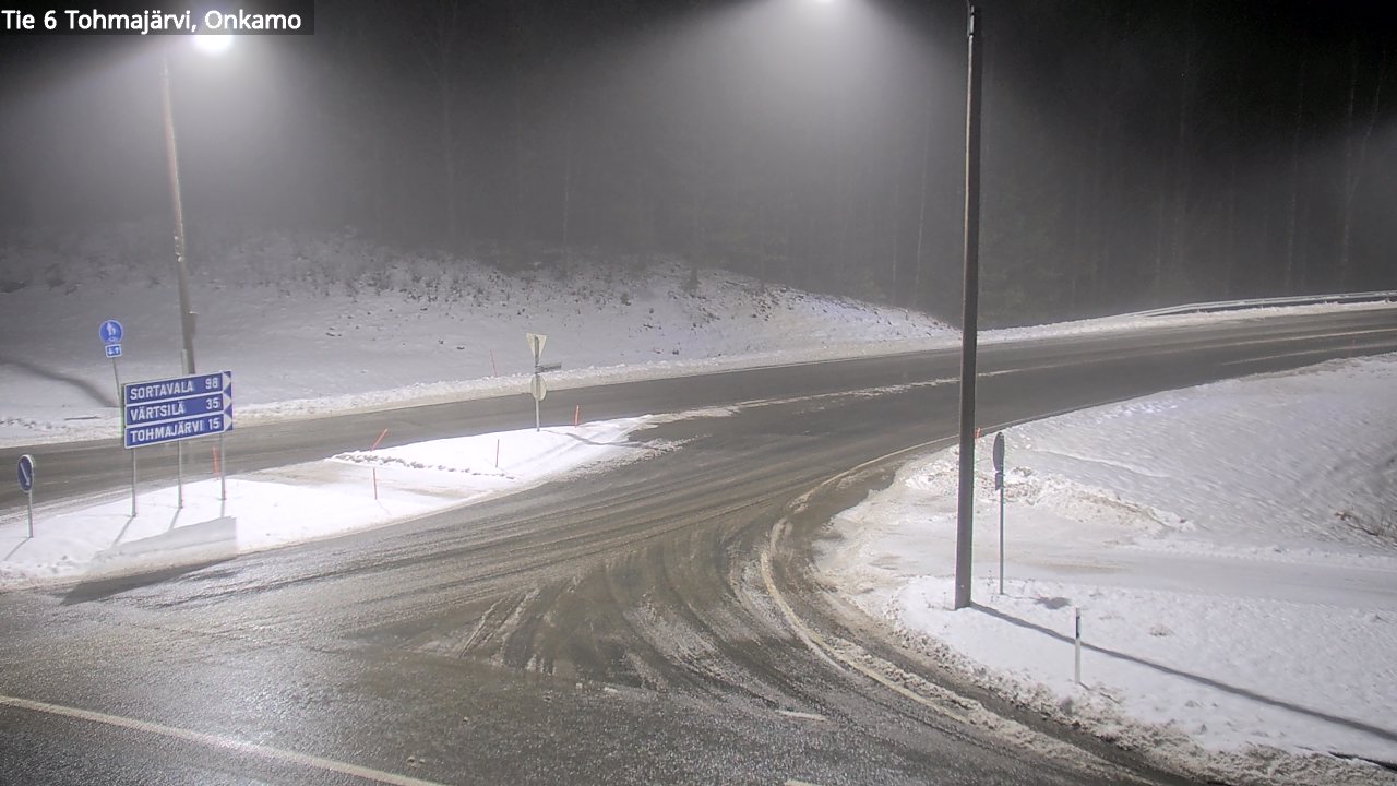 Weather Camera Image Väg 6 Tohmajärvi, Onkamo, Tohmajärvi, Pohjois-Karjala
