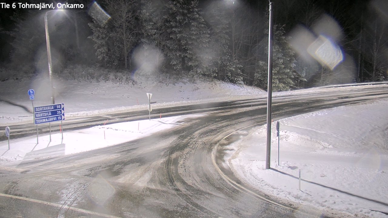 Weather Camera Image Väg 6 Tohmajärvi, Onkamo, Tohmajärvi, Pohjois-Karjala
