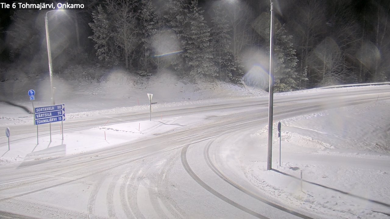 Weather Camera Image Väg 6 Tohmajärvi, Onkamo, Tohmajärvi, Pohjois-Karjala