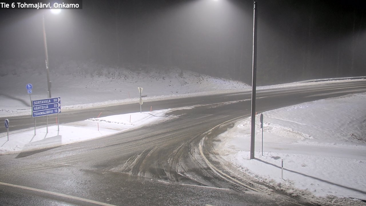 Weather Camera Image Väg 6 Tohmajärvi, Onkamo, Tohmajärvi, Pohjois-Karjala