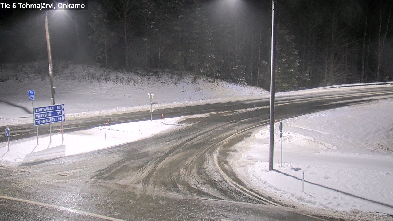 Weather Camera Image Väg 6 Tohmajärvi, Onkamo, Tohmajärvi, Pohjois-Karjala