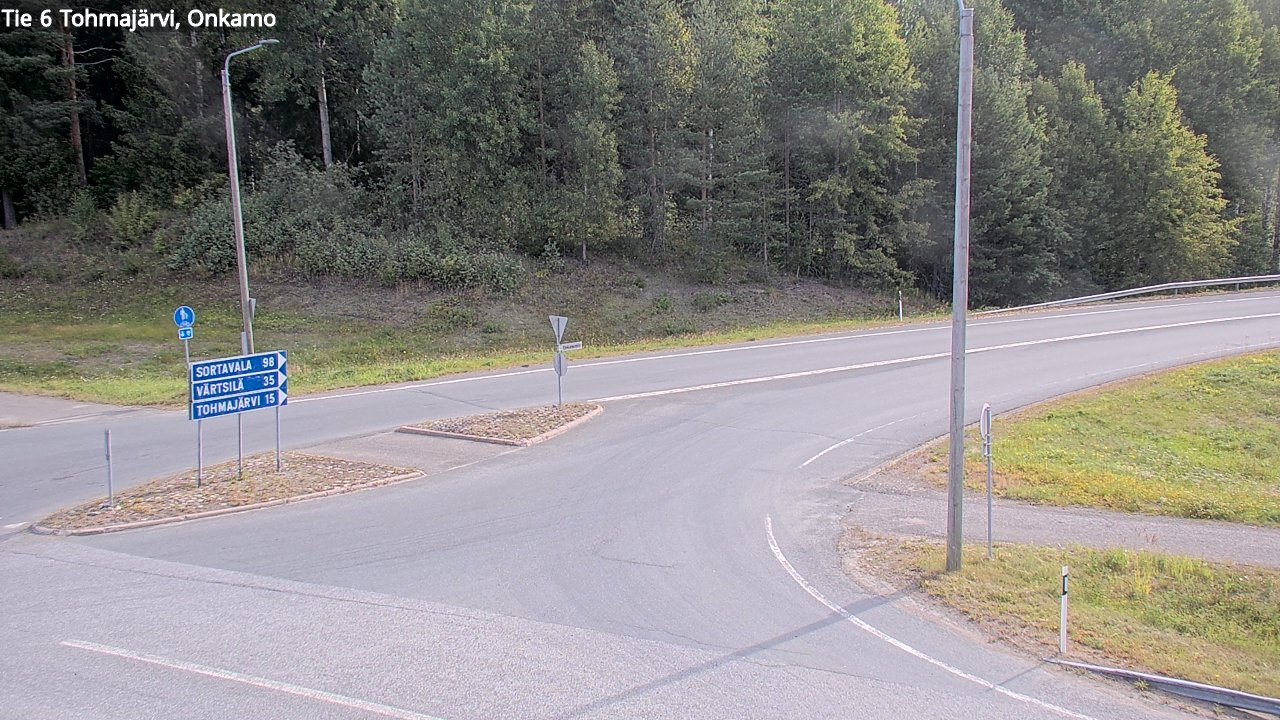 Weather Camera Image Väg 6 Tohmajärvi, Onkamo, Tohmajärvi, Pohjois-Karjala