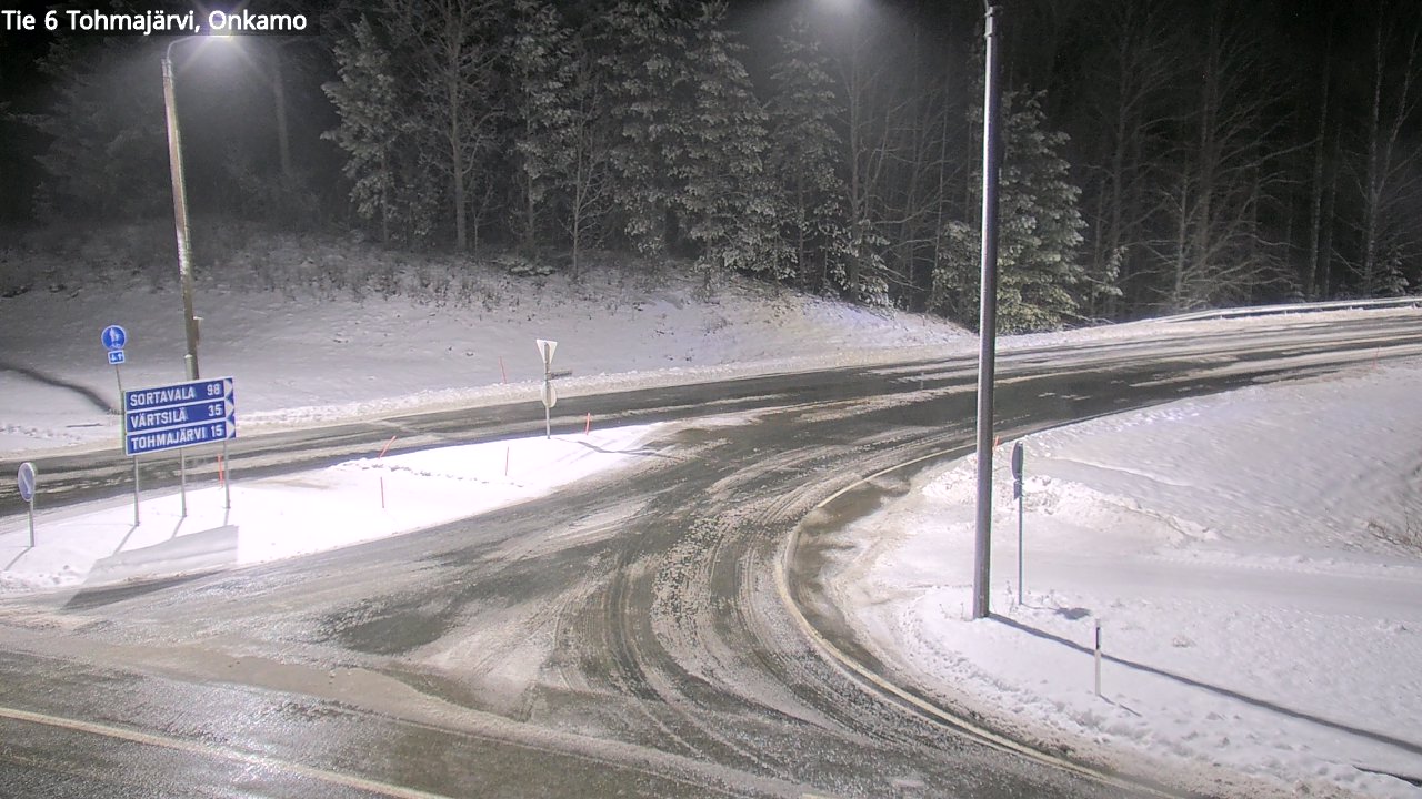 Weather Camera Image Väg 6 Tohmajärvi, Onkamo, Tohmajärvi, Pohjois-Karjala