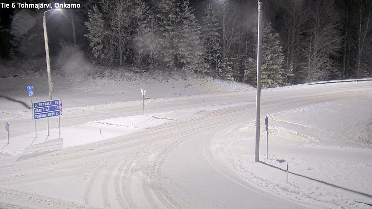 Weather Camera Image Väg 6 Tohmajärvi, Onkamo, Tohmajärvi, Pohjois-Karjala