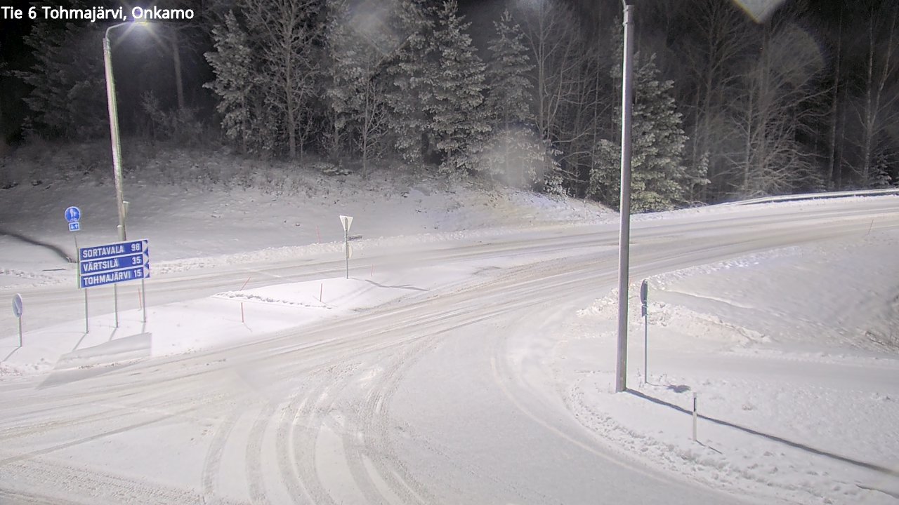 Weather Camera Image Väg 6 Tohmajärvi, Onkamo, Tohmajärvi, Pohjois-Karjala