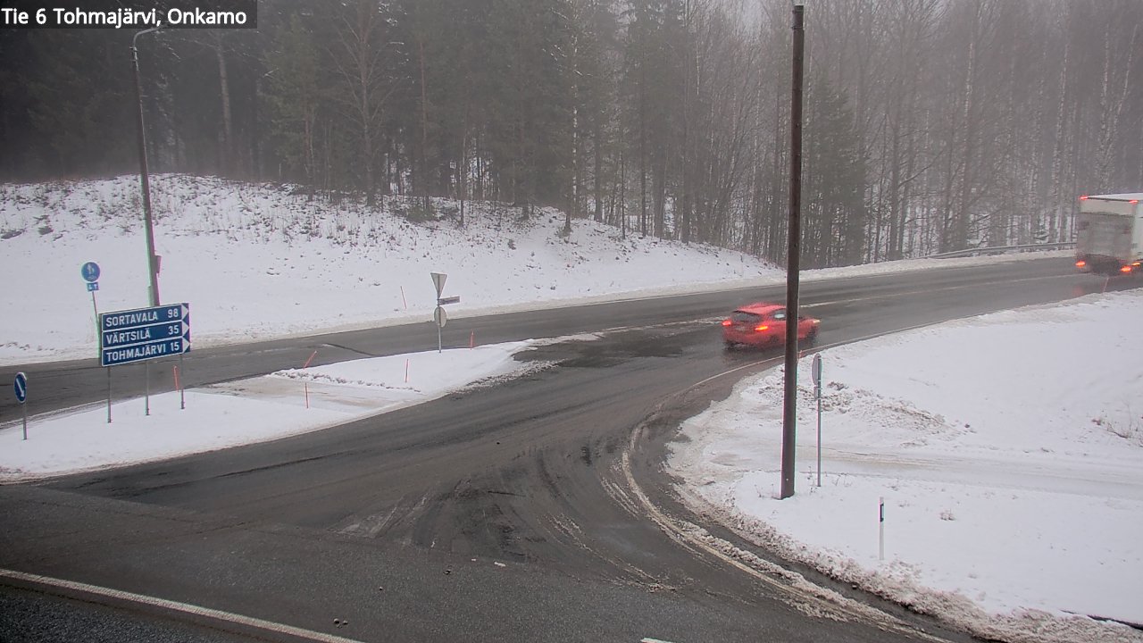Weather Camera Image Väg 6 Tohmajärvi, Onkamo, Tohmajärvi, Pohjois-Karjala