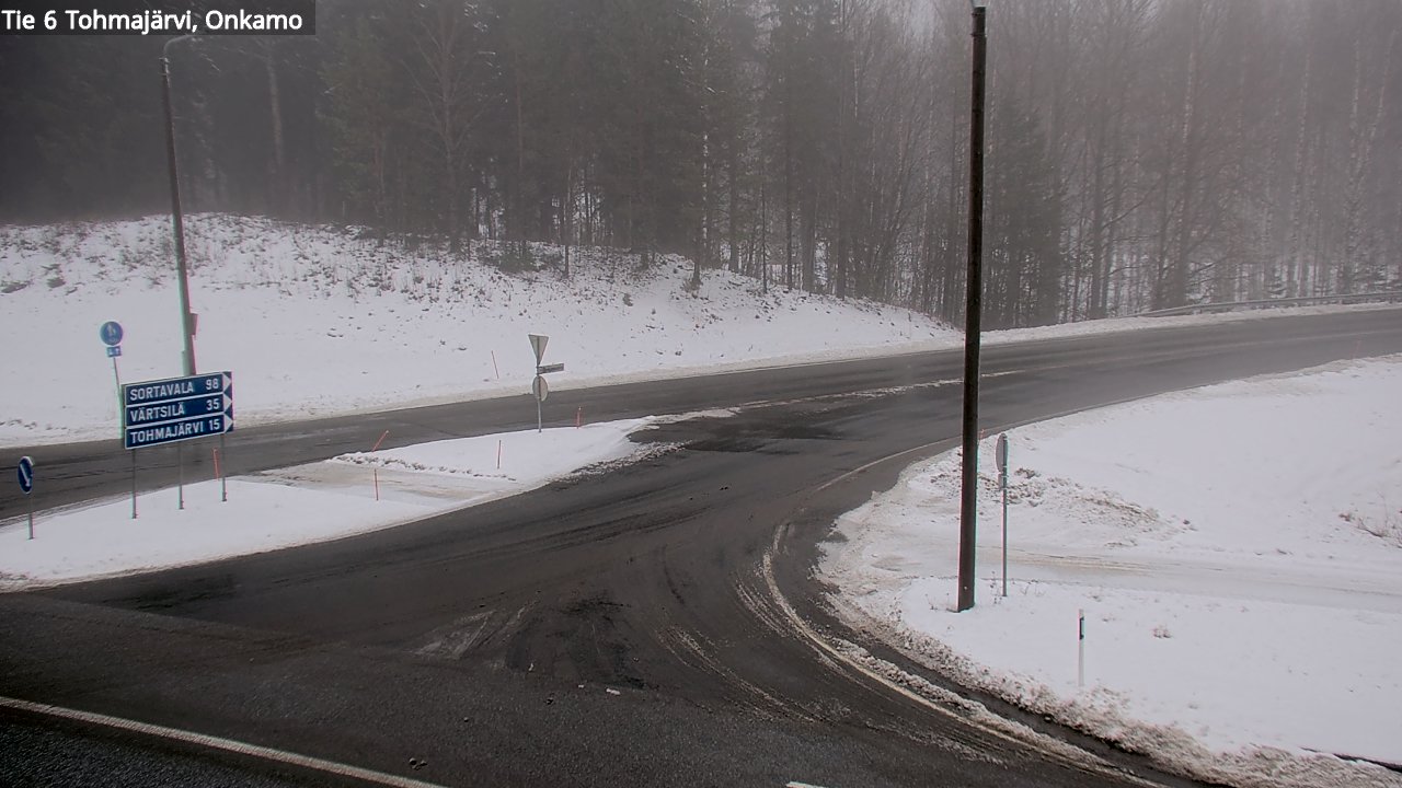 Weather Camera Image Väg 6 Tohmajärvi, Onkamo, Tohmajärvi, Pohjois-Karjala