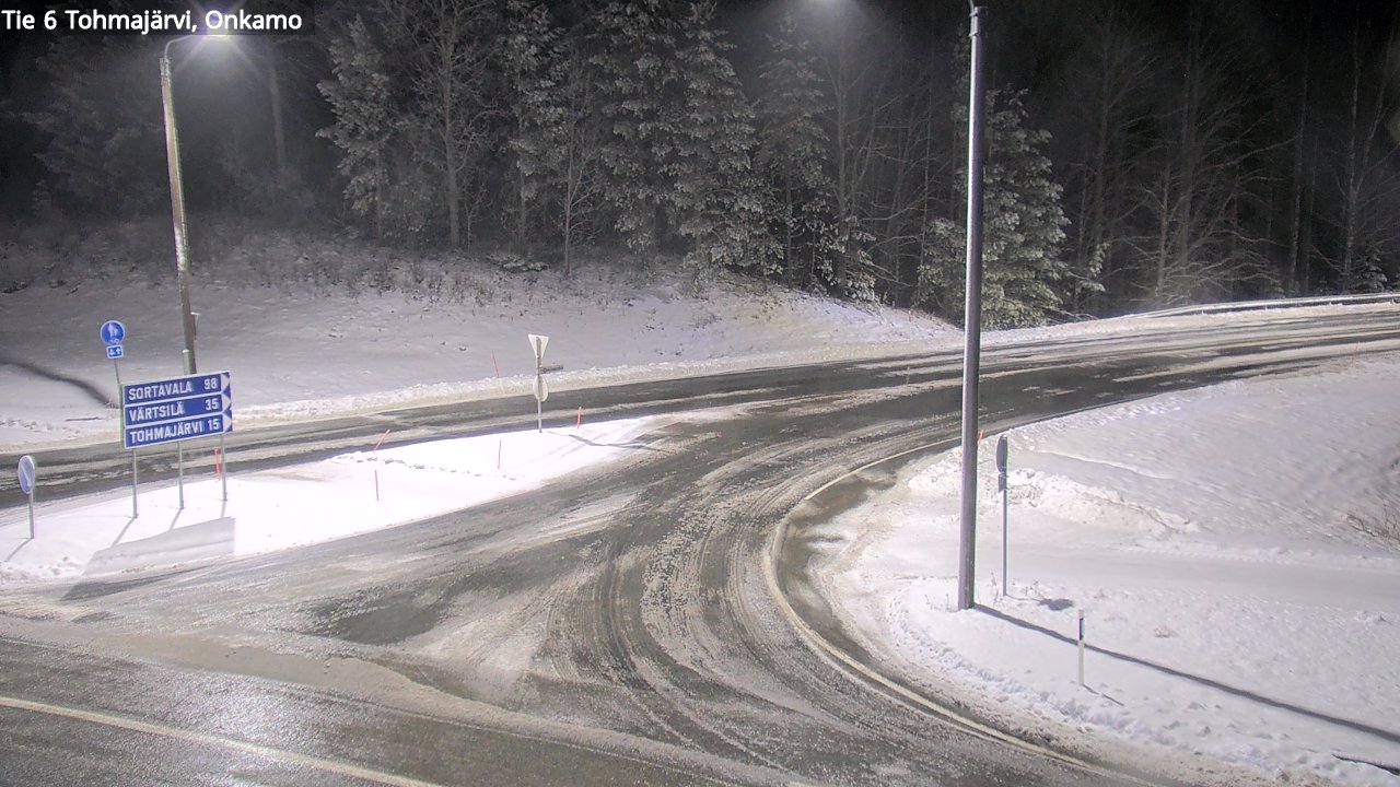 Weather Camera Image Väg 6 Tohmajärvi, Onkamo, Tohmajärvi, Pohjois-Karjala