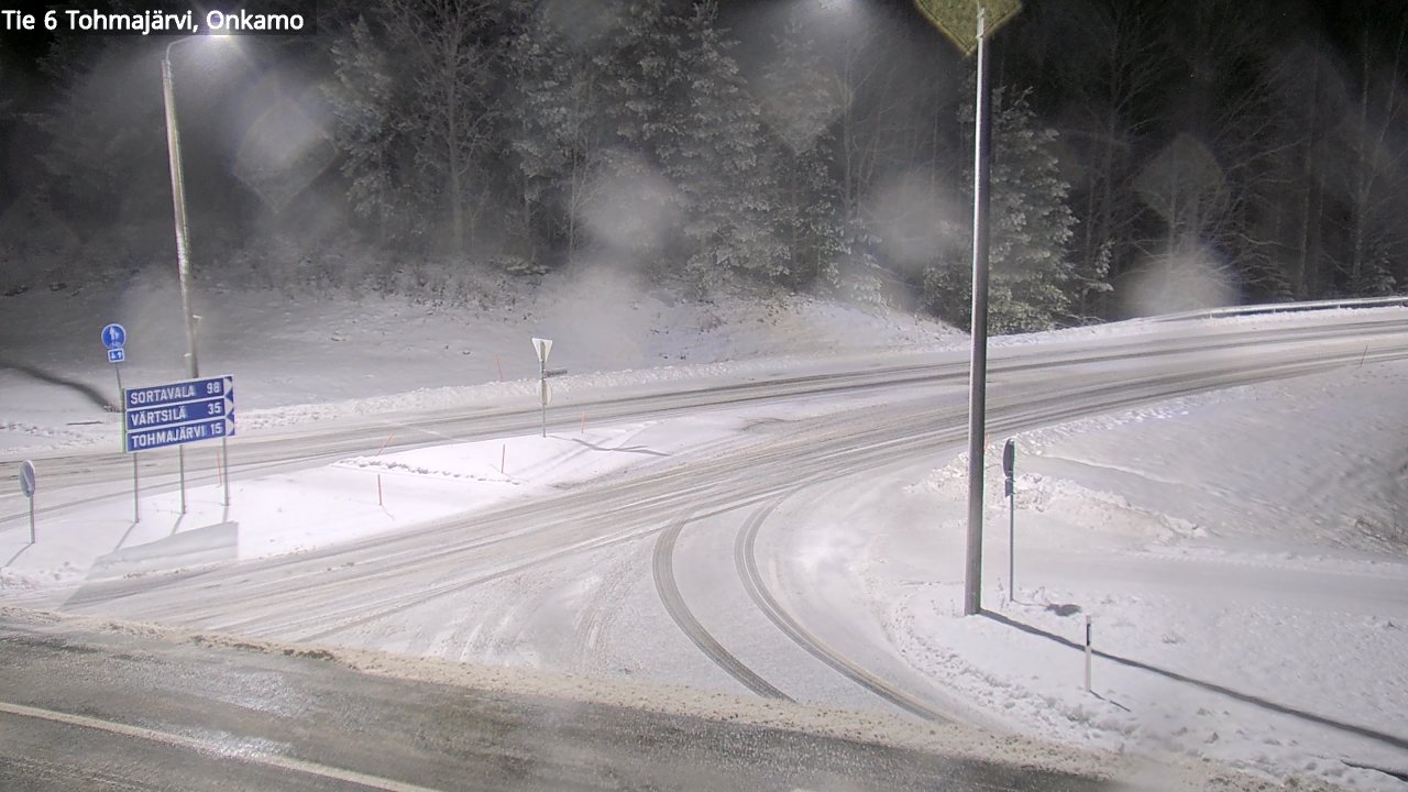 Weather Camera Image Väg 6 Tohmajärvi, Onkamo, Tohmajärvi, Pohjois-Karjala