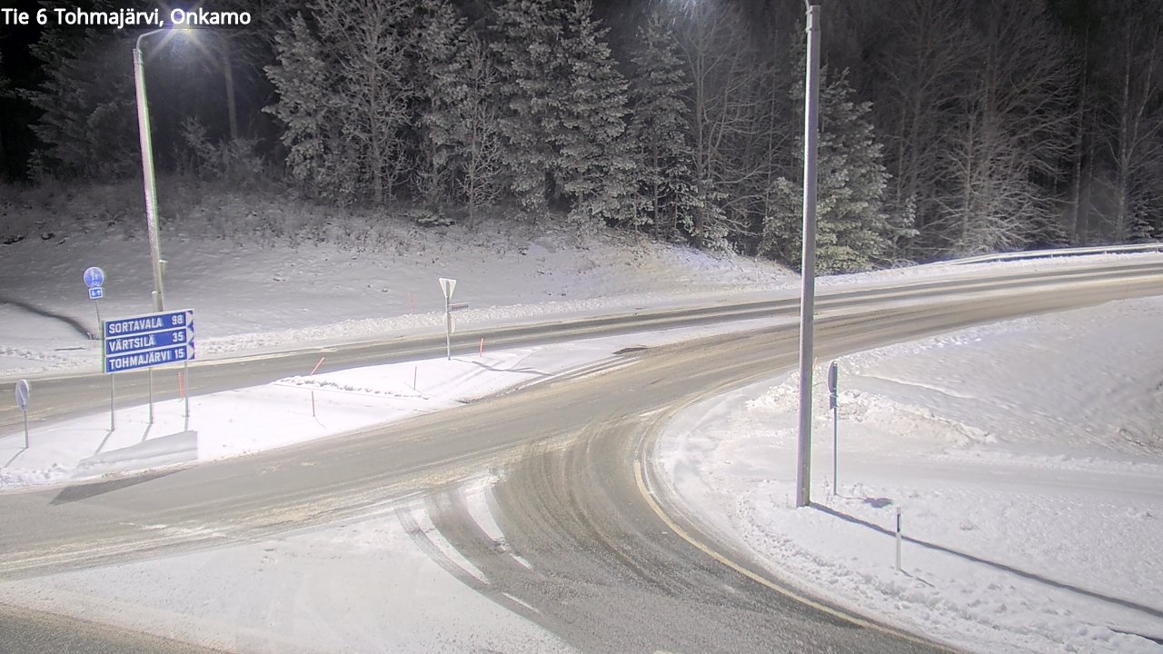 Weather Camera Image Väg 6 Tohmajärvi, Onkamo, Tohmajärvi, Pohjois-Karjala