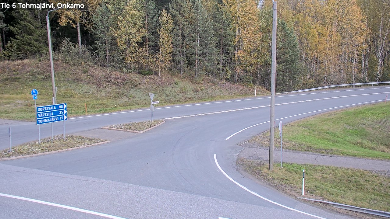 Weather Camera Image Väg 6 Tohmajärvi, Onkamo, Tohmajärvi, Pohjois-Karjala