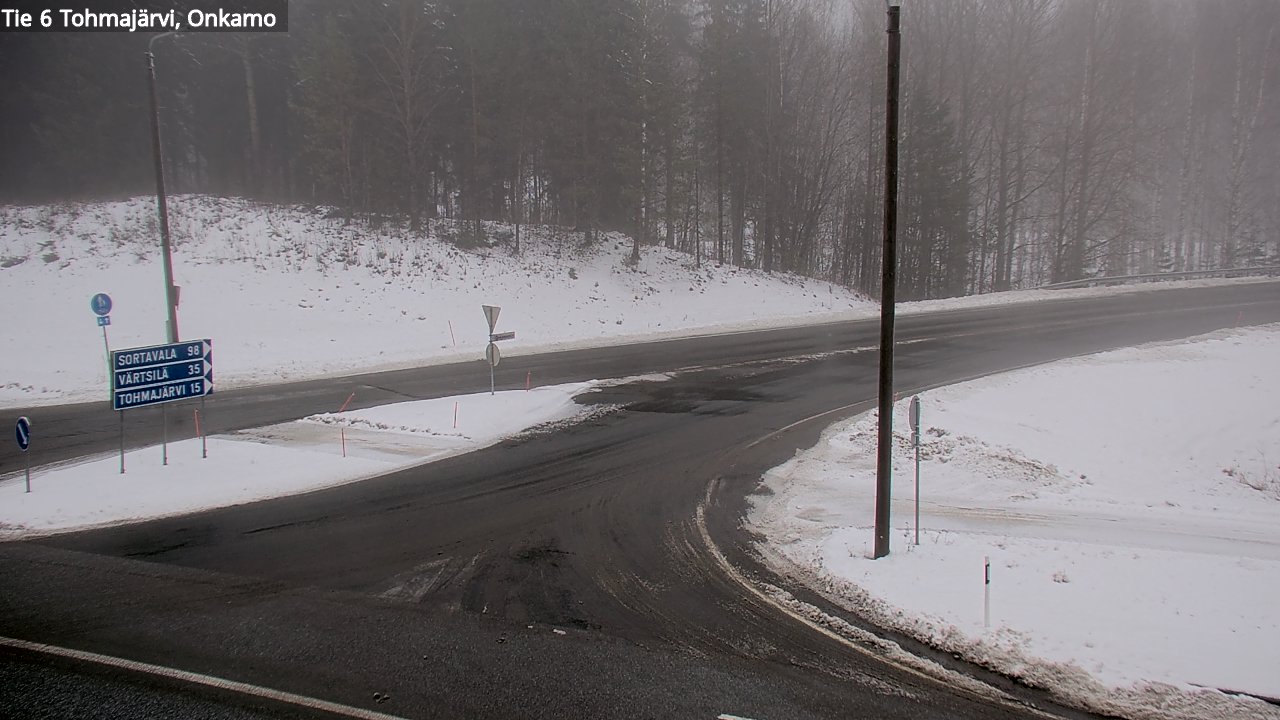 Weather Camera Image Väg 6 Tohmajärvi, Onkamo, Tohmajärvi, Pohjois-Karjala