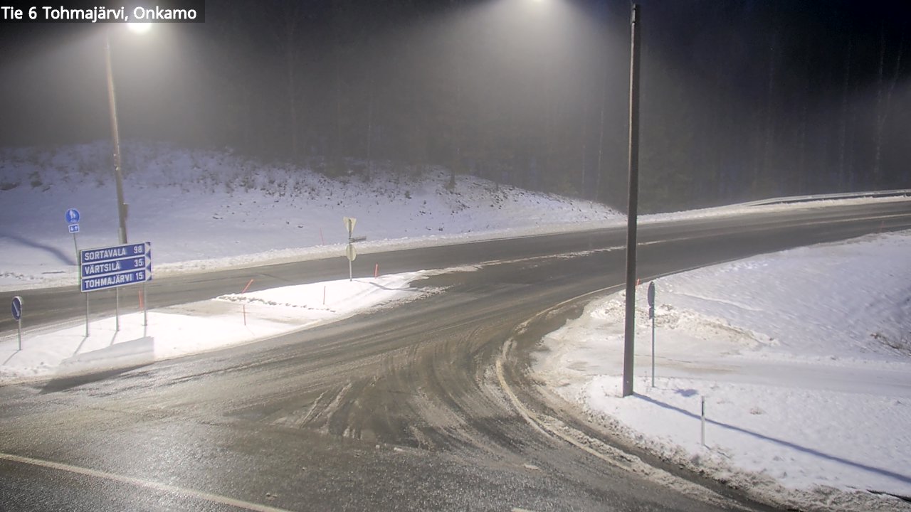 Weather Camera Image Väg 6 Tohmajärvi, Onkamo, Tohmajärvi, Pohjois-Karjala