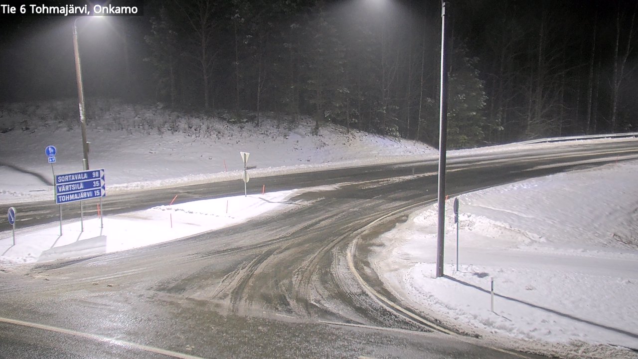 Weather Camera Image Väg 6 Tohmajärvi, Onkamo, Tohmajärvi, Pohjois-Karjala