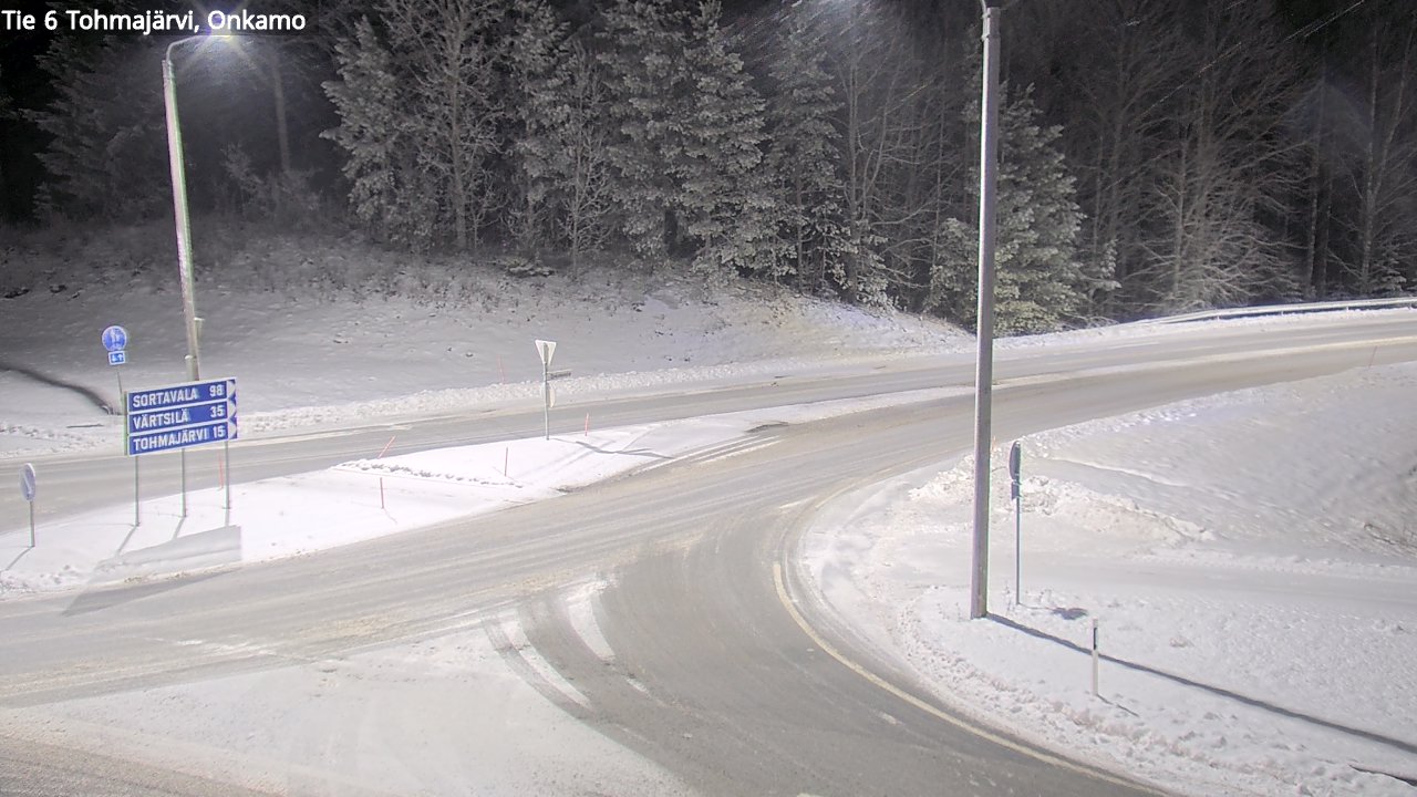 Weather Camera Image Väg 6 Tohmajärvi, Onkamo, Tohmajärvi, Pohjois-Karjala
