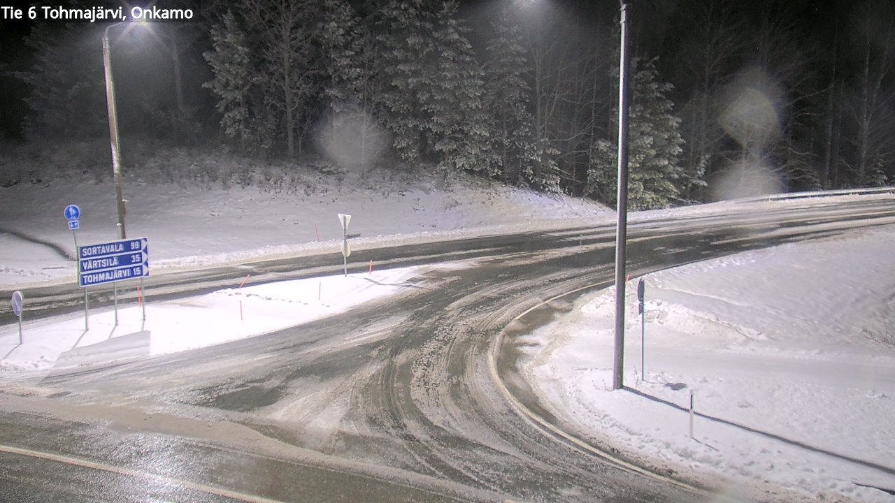 Weather Camera Image Väg 6 Tohmajärvi, Onkamo, Tohmajärvi, Pohjois-Karjala