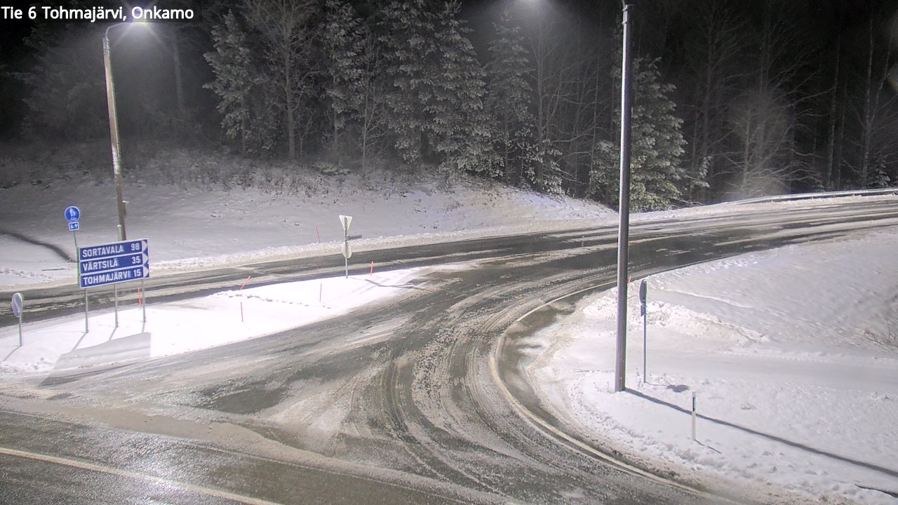Weather Camera Image Väg 6 Tohmajärvi, Onkamo, Tohmajärvi, Pohjois-Karjala