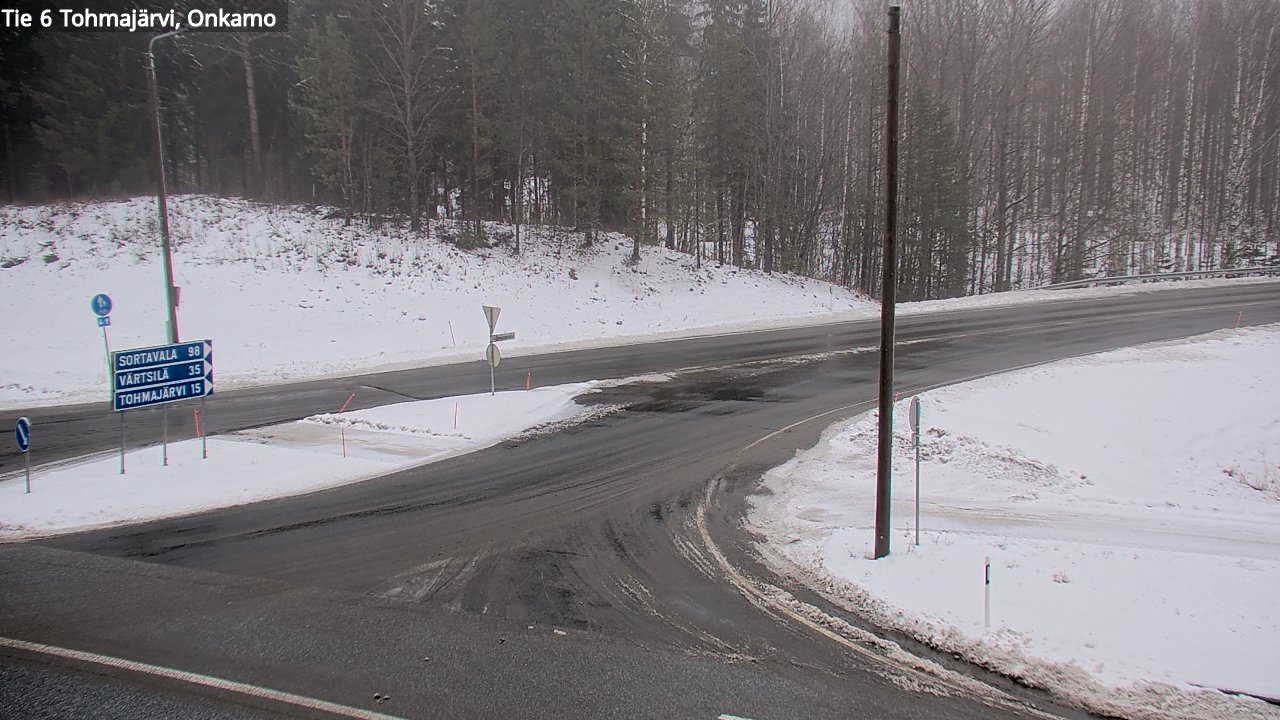 Weather Camera Image Väg 6 Tohmajärvi, Onkamo, Tohmajärvi, Pohjois-Karjala