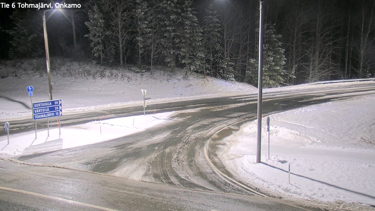 Weather Camera Image Väg 6 Tohmajärvi, Onkamo, Tohmajärvi, Pohjois-Karjala